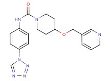 4-(pyridin-3-ylmethoxy)-N-[4-(1H-tetrazol-1-yl)phenyl]piperidine-1-carboxamide