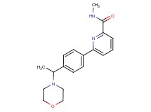 N-methyl-6-[4-(1-morpholin-4-ylethyl)phenyl]pyridine-2-carboxamide