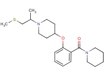 1-[1-methyl-2-(methylthio)ethyl]-4-[2-(1-piperidinylcarbonyl)phenoxy]piperidine