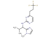 N-[2-methyl-1-(1-methyl-1H-imidazol-2-yl)propyl]-4-(3,3,3-trifluoropropyl)pyrimidin-2-amine