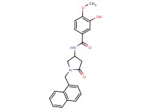 3-hydroxy-4-methoxy-N-[1-(1-naphthylmethyl)-5-oxopyrrolidin-3-yl]benzamide