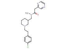 N-({1-[2-(4-chlorophenyl)ethyl]piperidin-3-yl}methyl)-N-methyl-2-pyrazin-2-ylacetamide
