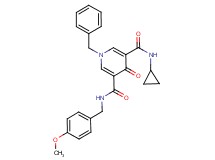 1-benzyl-N-cyclopropyl-N'-(4-methoxybenzyl)-4-oxo-1,4-dihydro-3,5-pyridinedicarboxamide