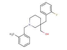 [3-(2-fluorobenzyl)-1-(2-methylbenzyl)-3-piperidinyl]methanol