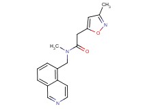 N-(5-isoquinolinylmethyl)-N-methyl-2-(3-methyl-5-isoxazolyl)acetamide trifluoroacetate