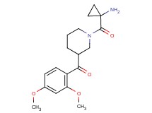 {1-[(1-aminocyclopropyl)carbonyl]piperidin-3-yl}(2,4-dimethoxyphenyl)methanone
