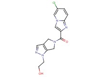 2-[5-[(6-chloroimidazo[1,2-a]pyridin-2-yl)carbonyl]-5,6-dihydropyrrolo[3,4-c]pyrazol-1(4H)-yl]ethanol