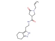 1-allyl-5-oxo-N-[2-(4,5,6,7-tetrahydro-2H-indazol-3-yl)ethyl]pyrrolidine-3-carboxamide
