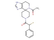 5-acetyl-1'-[fluoro(phenyl)acetyl]-1,5,6,7-tetrahydrospiro[imidazo[4,5-c]pyridine-4,4'-piperidine]
