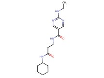 N-[3-(cyclohexylamino)-3-oxopropyl]-2-(ethylamino)pyrimidine-5-carboxamide