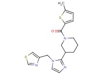 1-[(5-methyl-2-thienyl)carbonyl]-3-[1-(1,3-thiazol-4-ylmethyl)-1H-imidazol-2-yl]piperidine