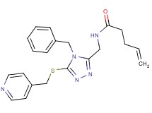 N-({4-benzyl-5-[(4-pyridinylmethyl)thio]-4H-1,2,4-triazol-3-yl}methyl)-4-pentenamide