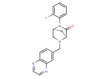 (1S*,4S*)-2-(2-fluorophenyl)-5-(6-quinoxalinylmethyl)-2,5-diazabicyclo[2.2.1]heptan-3-one