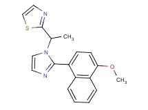 2-{1-[2-(4-methoxy-1-naphthyl)-1H-imidazol-1-yl]ethyl}-1,3-thiazole