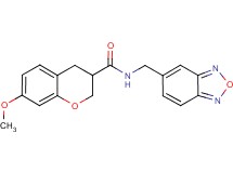 N-(2,1,3-benzoxadiazol-5-ylmethyl)-7-methoxychromane-3-carboxamide
