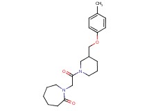 1-(2-{3-[(4-methylphenoxy)methyl]-1-piperidinyl}-2-oxoethyl)-2-azepanone