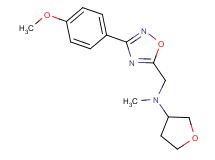 N-{[3-(4-methoxyphenyl)-1,2,4-oxadiazol-5-yl]methyl}-N-methyltetrahydro-3-furanamine