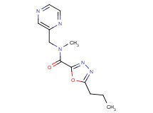 N-methyl-5-propyl-N-(pyrazin-2-ylmethyl)-1,3,4-oxadiazole-2-carboxamide