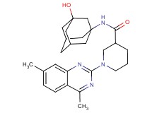 1-(4,7-dimethyl-2-quinazolinyl)-N-(3-hydroxy-1-adamantyl)-3-piperidinecarboxamide