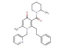 6-methyl-3-[(2-methyl-1-piperidinyl)carbonyl]-2-(2-phenylethyl)-1-(2-pyridinylmethyl)-4(1H)-pyridinone