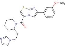3-({2-[2-(1H-imidazol-1-yl)ethyl]-1-piperidinyl}carbonyl)-6-(3-methoxyphenyl)imidazo[2,1-b][1,3]thiazole