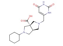 (3aS*,6aS*)-2-cyclohexyl-5-[(2,6-dioxo-1,2,3,6-tetrahydropyrimidin-4-yl)methyl]hexahydropyrrolo[3,4-c]pyrrole-3a(1H)-carboxylic acid