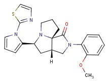 (3aS*,5S*,9aS*)-2-(2-methoxyphenyl)-5-[1-(1,3-thiazol-2-yl)-1H-pyrrol-2-yl]hexahydro-7H-pyrrolo[3,4-g]pyrrolizin-1(2H)-one