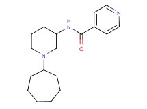 N-(1-cycloheptyl-3-piperidinyl)isonicotinamide
