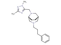 (1S*,5R*)-6-[(1,3-dimethyl-1H-1,2,4-triazol-5-yl)methyl]-3-(3-phenylpropyl)-3,6-diazabicyclo[3.2.2]nonane