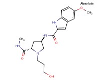 N-{(3R,5S)-1-(3-hydroxypropyl)-5-[(methylamino)carbonyl]pyrrolidin-3-yl}-5-methoxy-1H-indole-2-carboxamide