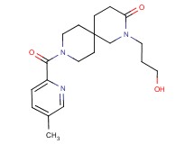 2-(3-hydroxypropyl)-9-[(5-methylpyridin-2-yl)carbonyl]-2,9-diazaspiro[5.5]undecan-3-one