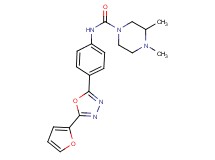 N-{4-[5-(2-furyl)-1,3,4-oxadiazol-2-yl]phenyl}-3,4-dimethylpiperazine-1-carboxamide