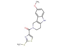 8-methoxy-2-{[2-(methylthio)-1,3-thiazol-4-yl]carbonyl}-2,3,4,5-tetrahydro-1H-pyrido[4,3-b]indole