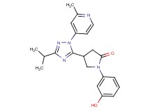1-(3-hydroxyphenyl)-4-[3-isopropyl-1-(2-methylpyridin-4-yl)-1H-1,2,4-triazol-5-yl]pyrrolidin-2-one