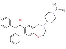 1-[4-(1-isopropyl-4-piperidinyl)-2,3,4,5-tetrahydro-1,4-benzoxazepin-7-yl]-2,2-diphenylethanol