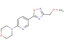 4-{5-[3-(methoxymethyl)-1,2,4-oxadiazol-5-yl]-2-pyridinyl}morpholine
