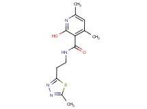 2-hydroxy-4,6-dimethyl-N-[2-(5-methyl-1,3,4-thiadiazol-2-yl)ethyl]nicotinamide