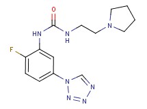 N-[2-fluoro-5-(1H-tetrazol-1-yl)phenyl]-N'-(2-pyrrolidin-1-ylethyl)urea