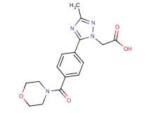 {3-methyl-5-[4-(morpholin-4-ylcarbonyl)phenyl]-1H-1,2,4-triazol-1-yl}acetic acid