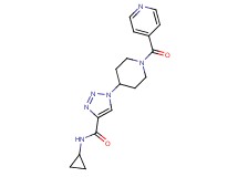 N-cyclopropyl-1-(1-isonicotinoylpiperidin-4-yl)-1H-1,2,3-triazole-4-carboxamide