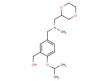 (5-{[(1,4-dioxan-2-ylmethyl)(methyl)amino]methyl}-2-isopropoxyphenyl)methanol