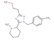 2-[3-(2-methoxyethyl)-1-(4-methylbenzyl)-1H-1,2,4-triazol-5-yl]-1-methylpiperidine