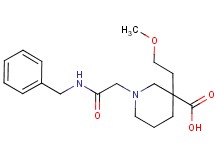 1-[2-(benzylamino)-2-oxoethyl]-3-(2-methoxyethyl)-3-piperidinecarboxylic acid