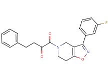 1-[3-(3-fluorophenyl)-6,7-dihydroisoxazolo[4,5-c]pyridin-5(4H)-yl]-1-oxo-4-phenyl-2-butanone