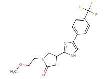 1-(2-methoxyethyl)-4-{4-[4-(trifluoromethyl)phenyl]-1H-imidazol-2-yl}-2-pyrrolidinone