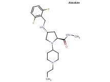 (4R)-4-[(2,6-difluorobenzyl)amino]-N-methyl-1-(1-propyl-4-piperidinyl)-L-prolinamide