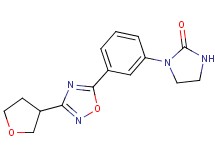 1-{3-[3-(tetrahydrofuran-3-yl)-1,2,4-oxadiazol-5-yl]phenyl}imidazolidin-2-one