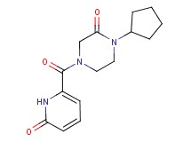 1-cyclopentyl-4-[(6-oxo-1,6-dihydropyridin-2-yl)carbonyl]piperazin-2-one