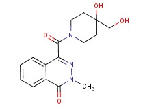 4-{[4-hydroxy-4-(hydroxymethyl)piperidin-1-yl]carbonyl}-2-methylphthalazin-1(2H)-one