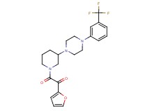 1-(2-furyl)-2-oxo-2-(3-{4-[3-(trifluoromethyl)phenyl]-1-piperazinyl}-1-piperidinyl)ethanone